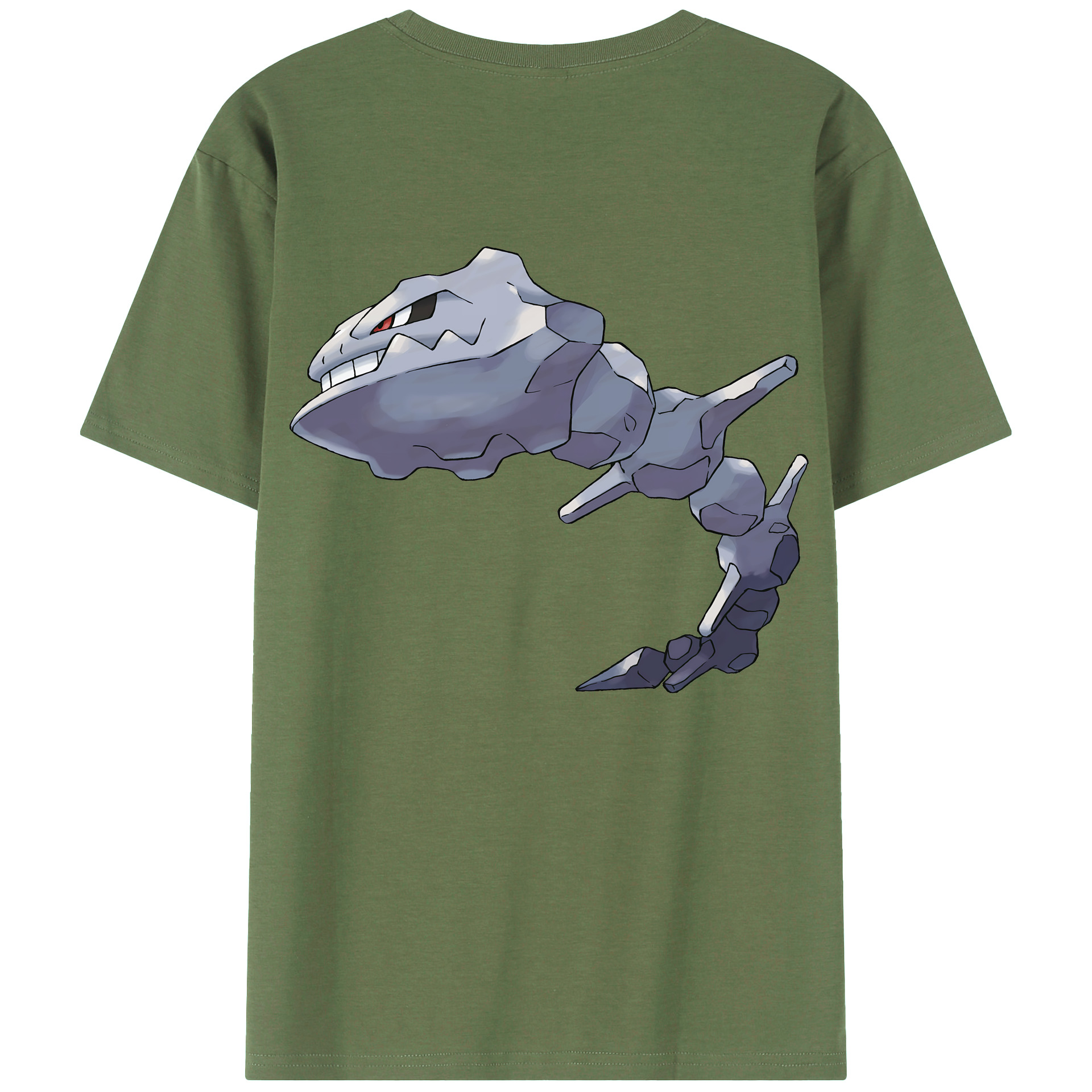 （画像用） ポケットモンスター Pokémon 綿100％ メンズ半袖Tシャツ（バックプリント） 通気性